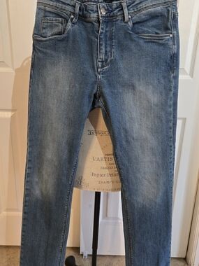 Bugatchi Slim Fit Blue Washed Jeans